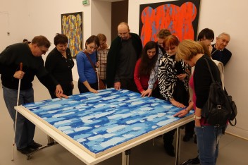 Meetings with contemporary art for blind and visually impaired visitors